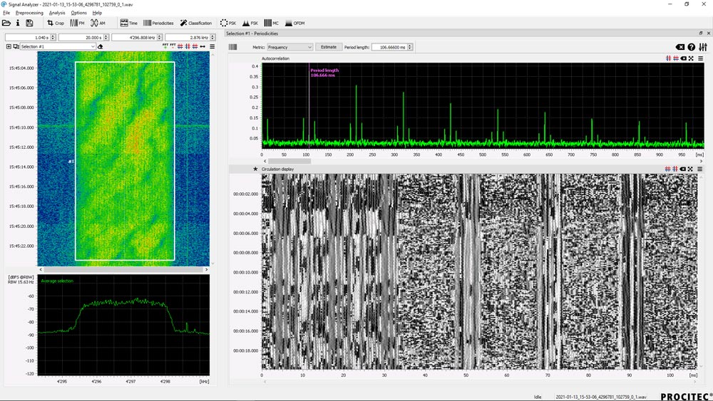 Signal Analysis Software - Signal analysis for SOI analyses 